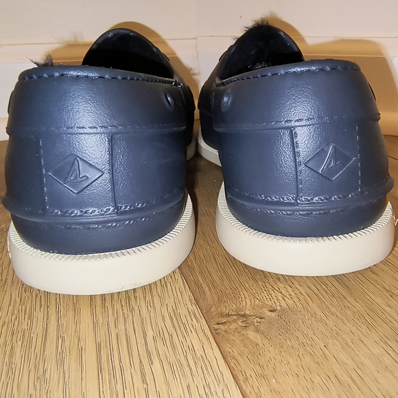 Sperry Size 8 M AUTHENTIC ORIGINAL FLOAT COZY Navy Women's Lined Boat Shoes - Picture 10 of 17
